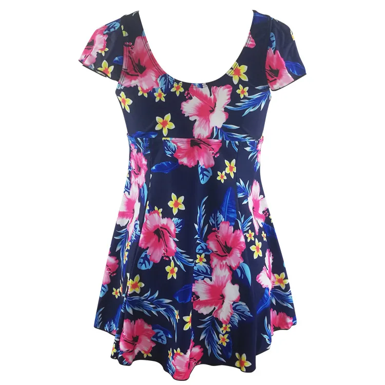 

2019 Europe And America New Style Flounced Digital Printing WOMEN'S Swimsuit Plus-sized Split Type Two-Piece Swimwear