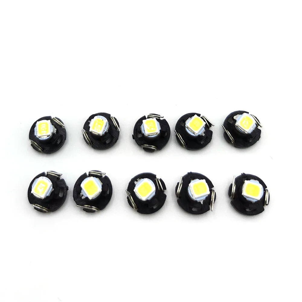 10pcs Super Bright High Quality T3 LED Car Board Instrument Panel Lamp Auto Dashboard Warming Indicator Wedge Light   LED white