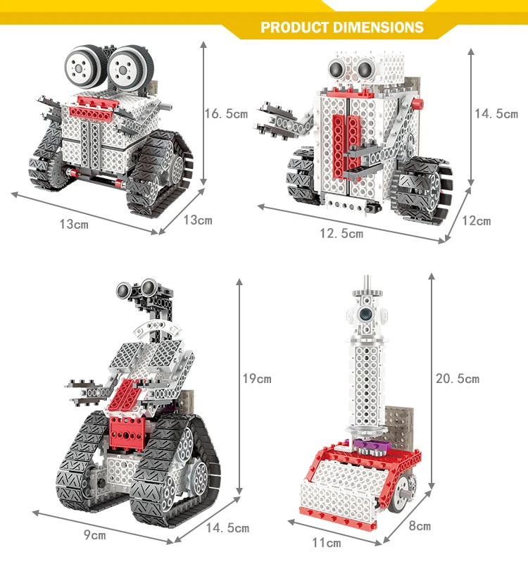 2019 Newest kids toys funny diy toy building block rc robot bricks set