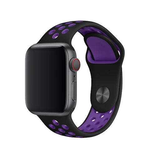 Спортивный ремешок для часов для apple watch группа 4 5 44 мм 40 мм, 42 мм, 38 мм, версия наручных часов iwatch, браслет series 5/4/3/2/1 силиконовый ремешок для часов с резиновой лентой - Цвет ремешка: Hyper Grape 23