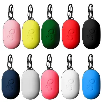 

Protective Case Cover For Samsung Galaxy Buds+plus Earphone Flip-open Silicone Case Waterproof Shockproof Cases with Carabiner