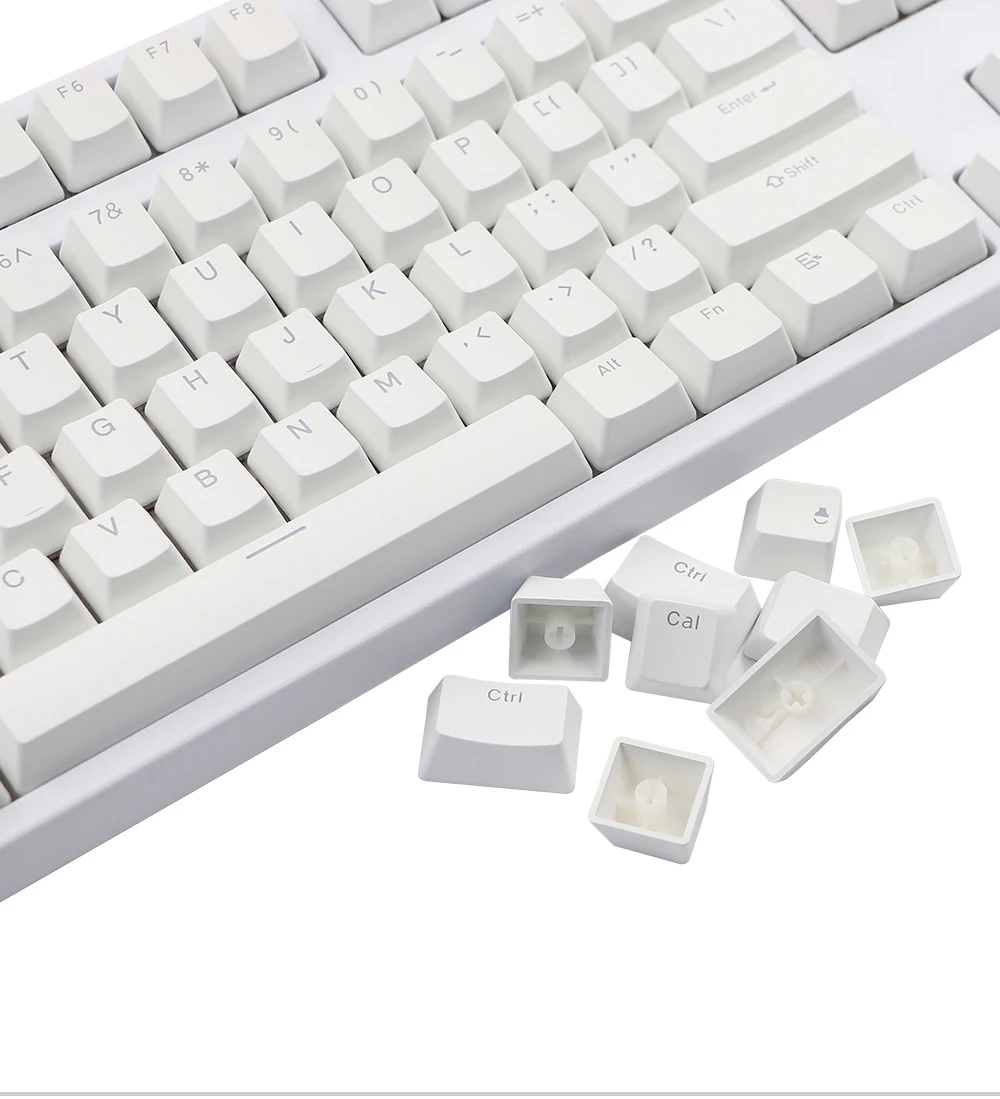 branco preto chave pbt duplo tiro backlit keycaps para corsair strafe logitech teclado mecânico razer keycap