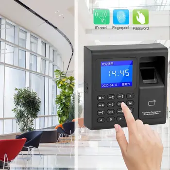 

zeiterfassung 1.8"inch Time Attendance Machine Wiegand26/34 125KHz RFID Fingerprint Password ID Card Keyless Access Control