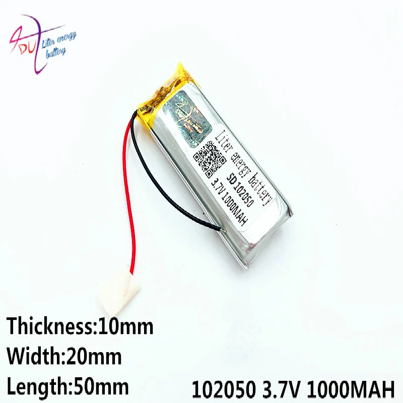 

3.7V 1000mAh 102050 Polymer lithium ion / Li-ion battery for tablet pc,POWER BANK,pipo,cube,cell phone