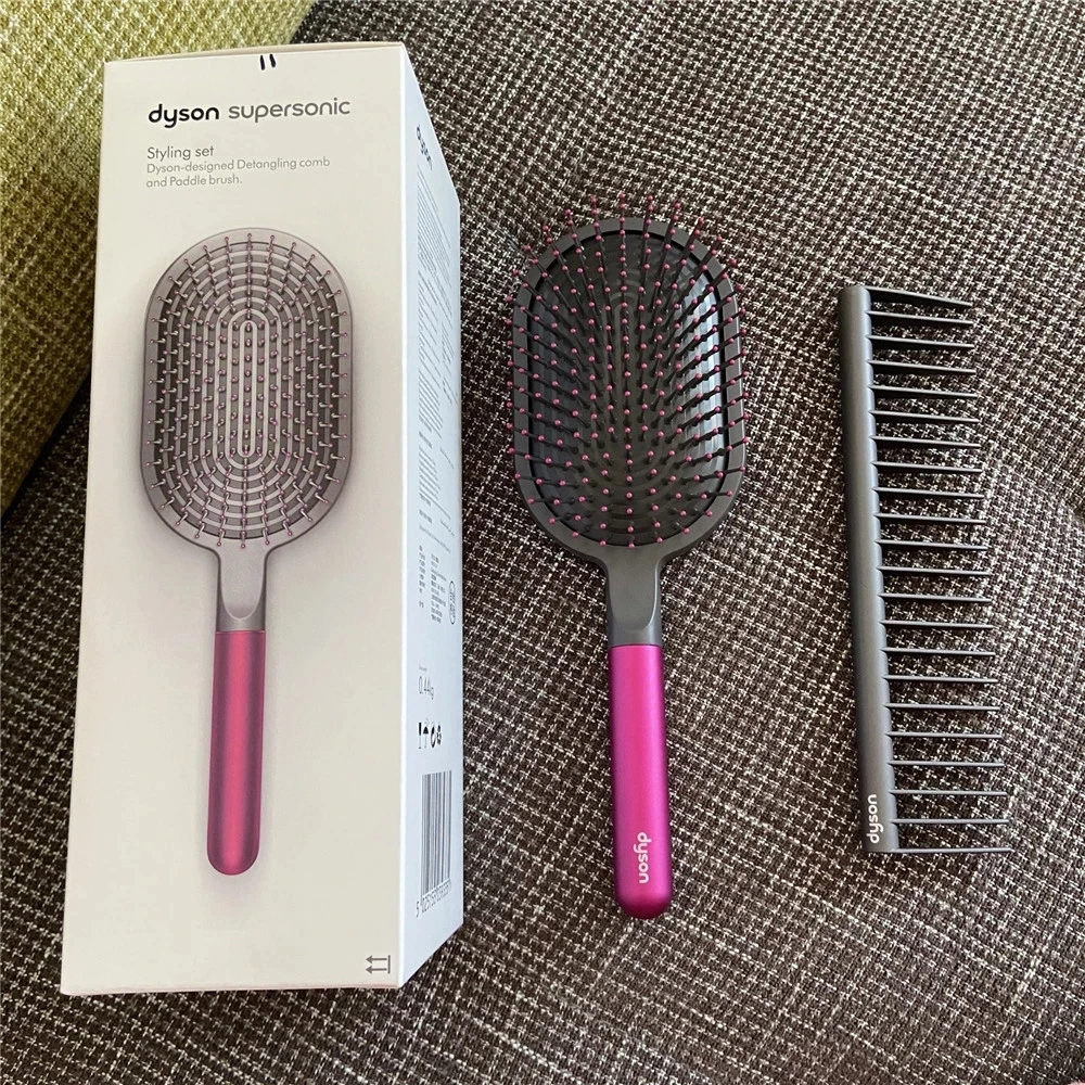 Juego de brochas de salón de masaje Dyson, claxon de aire de diente ancho,  harrow, herramienta de 2 piezas|Sets de cuidado del cabello| - AliExpress