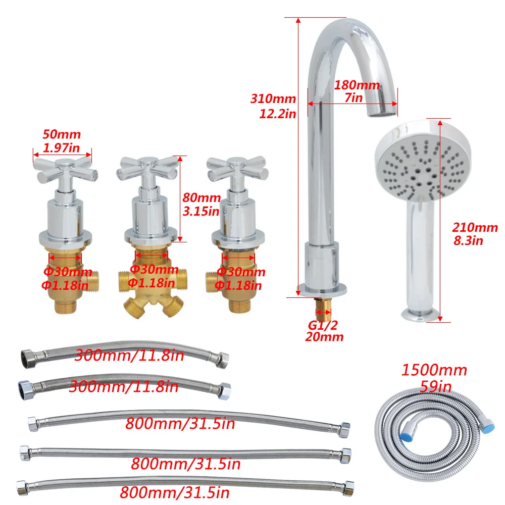 Baby Foldable Bathtub Faucet Accessories Hot Cold Bathroom Mixer Switch Water Tap Spout Waterfall Acrylic Shower Floding 4