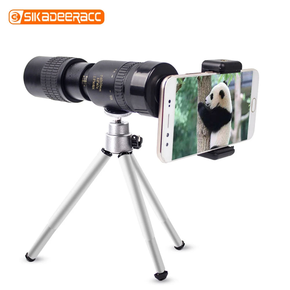 10-30x30 Zoom Phone Camera Lens Smartphone External Telephoto Monocular Telescope For iPhone 11 Pro Samsung Universal | Мобильные