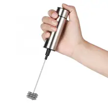 Мощный электрический вспениватель молока с 3 шт. из нержавеющей стали пружинный венчик пенообразователь кухонный взбиватель для яиц Миксер для кофе