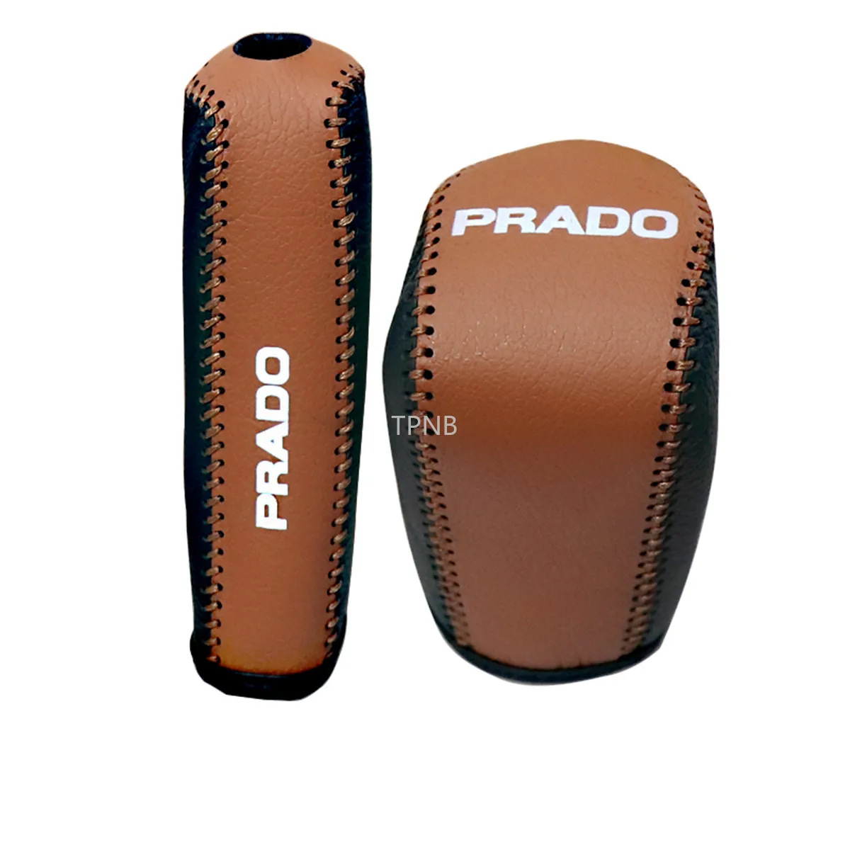 Car Gear and Handbrake Cover Genuine Leather Gear Shift Knob Hand Brake for Toyota Land Cruiser Prado 150 2010-2015