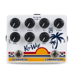Caline DCP-05 KEY WEST Compressor & Overdrive 2-in-1 Guitar Effect Pedal True Bypass Electric Guitar Parts & Accessories