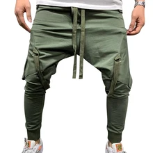 Модные новые уличные мужские спортивные штаны, повседневные спортивные штаны, одноцветные трендовые мужские спортивные штаны в стиле хип-хоп, красивые брюки