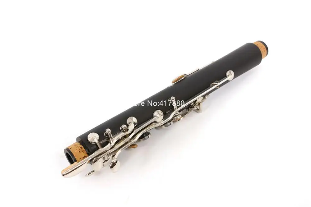 Hot Selling clarinet G key Nickel plated Ebony Wood or Bakelite 17 keys Good sound Professional Musical Instrument with Case