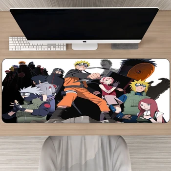 

Naruto Anime Mouse Pad Gamer 80x30cm Large Computer Gaming Mousepad Cool Cartoon XXL Pad HD Pattern Otaku Keyboard Desk Mat