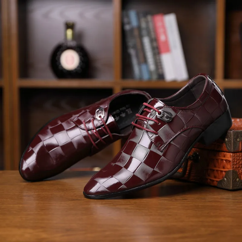 

Plus Size Men Shoes Business Man Leather Shoes45 46 47 48