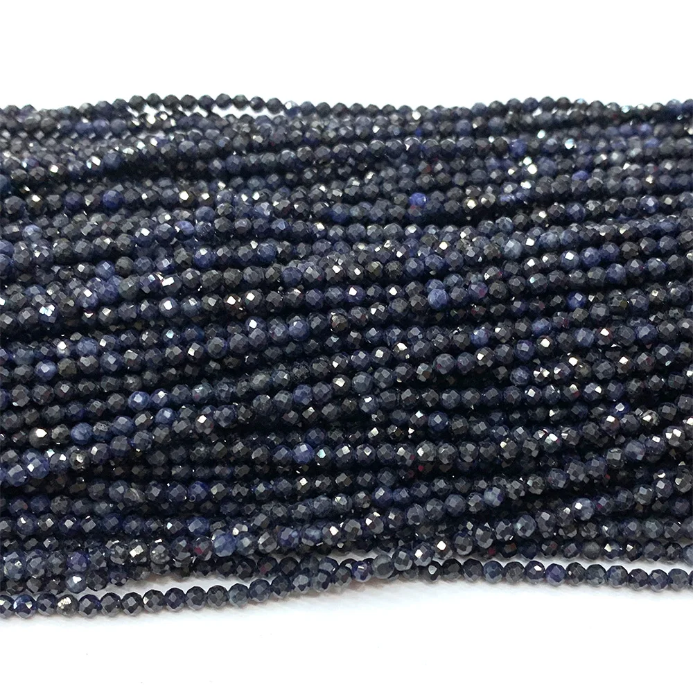 Veemake Blue Sapphire Faceted Small Round 06725 6