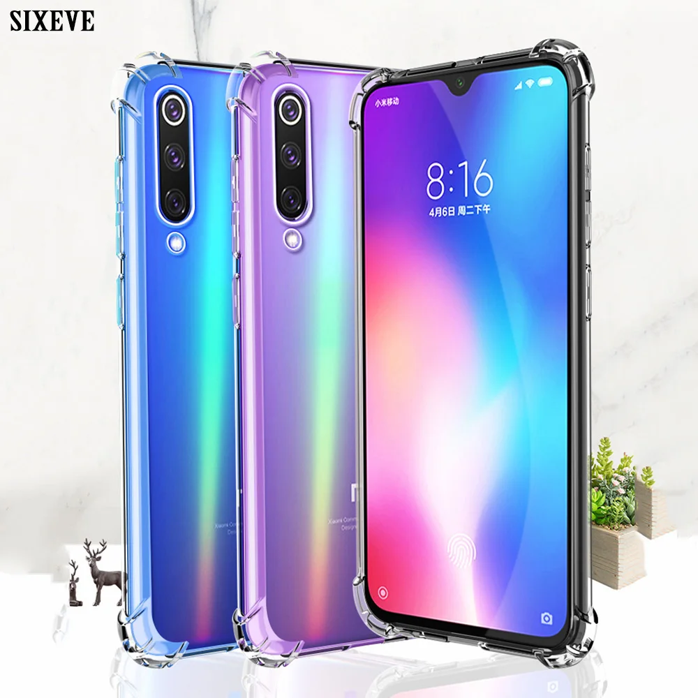 Противоударный силиконовый мягкий прозрачный чехол для Xiaomi Mi 8 Lite 9 SE 10 Redmi S2 3S 4X 5