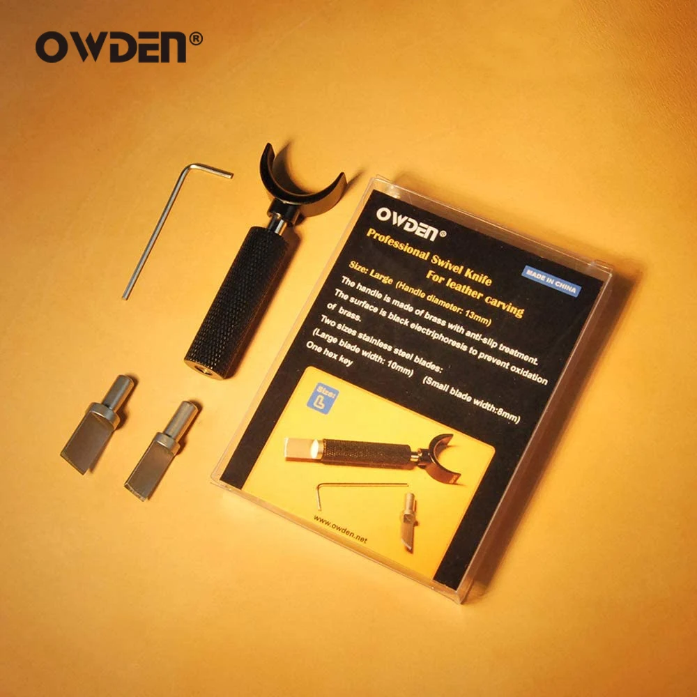 Leather Craft Tool Kit Leather Craft Tool Leather Craft Tools Leather Tools Leather Swivel Knife Set 2 Blades Adjustable Handle