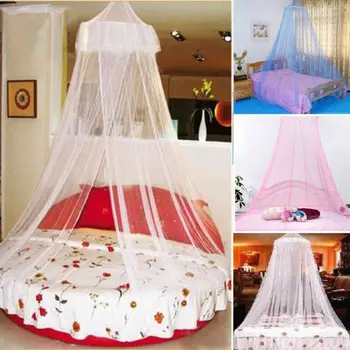 

Baby Infant Round Dome Mosquito Net Toddler Bed Crib Canopy Netting White Baby Crib Netting White Blue Pink