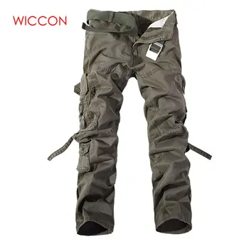 

2020 Men Cargo Pant Casual Men Multi-Pocket Overall Male Combat Cotton Trousers Army Military Style Pants Size 42 Outdoor