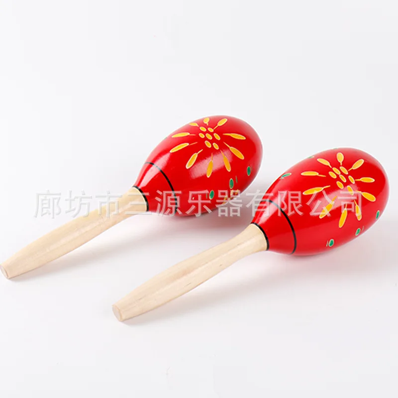 Orff деревянный цвет maracas обучение слуховой песок молоток упражнения ручной музыкальный инструмент игрушка