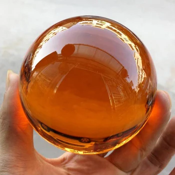

1pcs Hot New Crystal Amber Ball Quartz Healing Sphere Photography Props Home Decoration