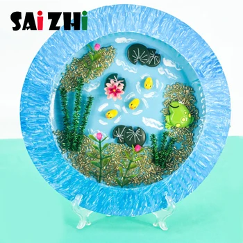 

Saizhi Diy 3D Marine Disc Paste Painting Children's Handmade Creative DIY Children's Gift Educational Toys Gifts