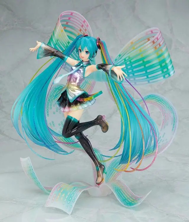 27 см японская игра-Аниме Vocaloid Hatsune Miku 10th anniversary Ver. ПВХ фигурка Коллекционная модель игрушки подарок Brinquedos