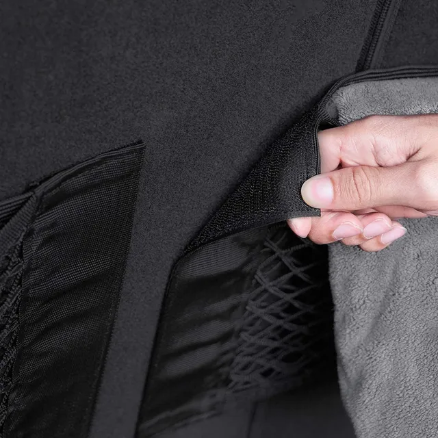 차 안을 깔끔하고 정돈된 상태로 유지하는 자동차 뒷좌석 메쉬 트렁크 가방