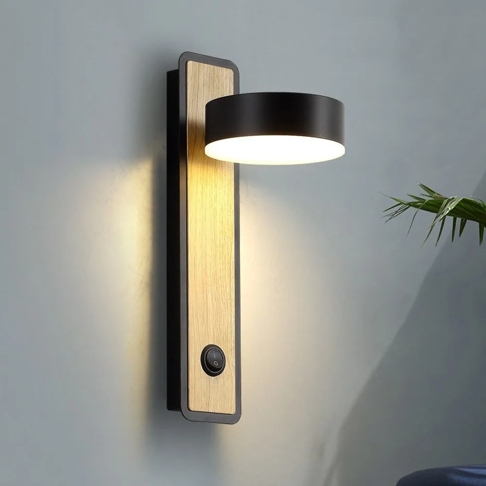 

Modern Rotating Wall Lamp Very Simple Wall Lights Art Designer Living Room Bedroom Bedside Lamp Decoration Home Wall Saconces