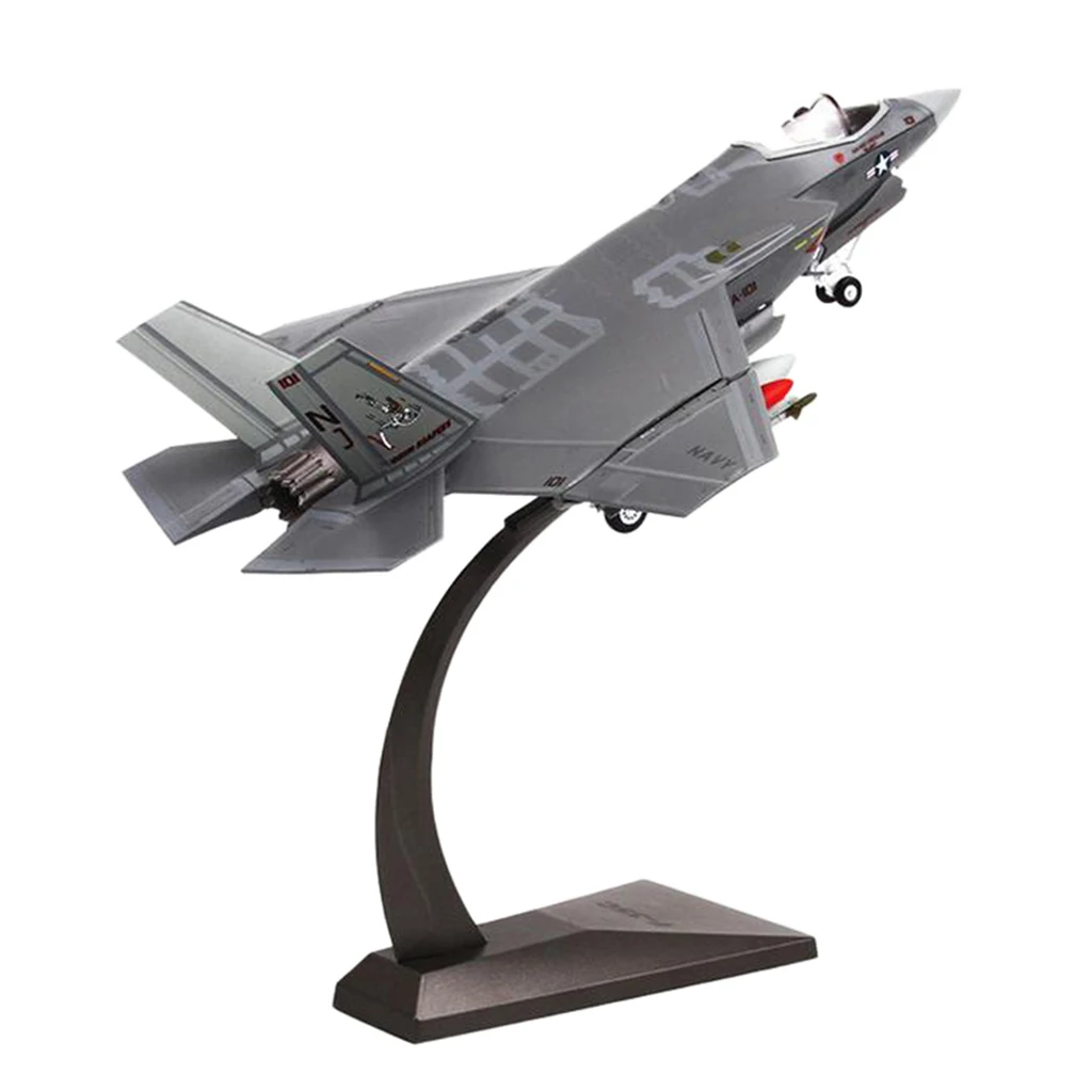 1:72 Scale F-35C Fighter Aircraft Helicopter Diecast Alloy Military Model Airforce for Collectables Home Office Decorative