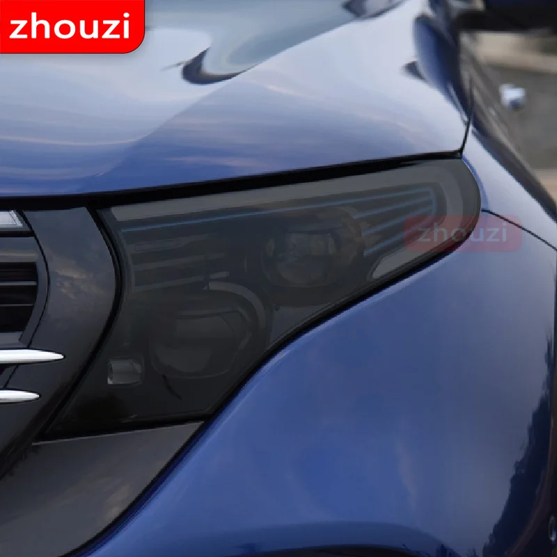 

For Mercedes Benz EQC Car Headlight Tint Black Protective Film Taillight Transparent TPU Sticker 2020 2021 Accessories