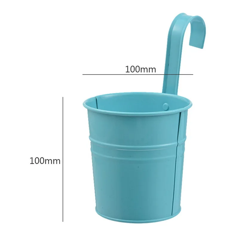 Съемные подвесные горшки для цветов 10 настенные садовые балконные металлические