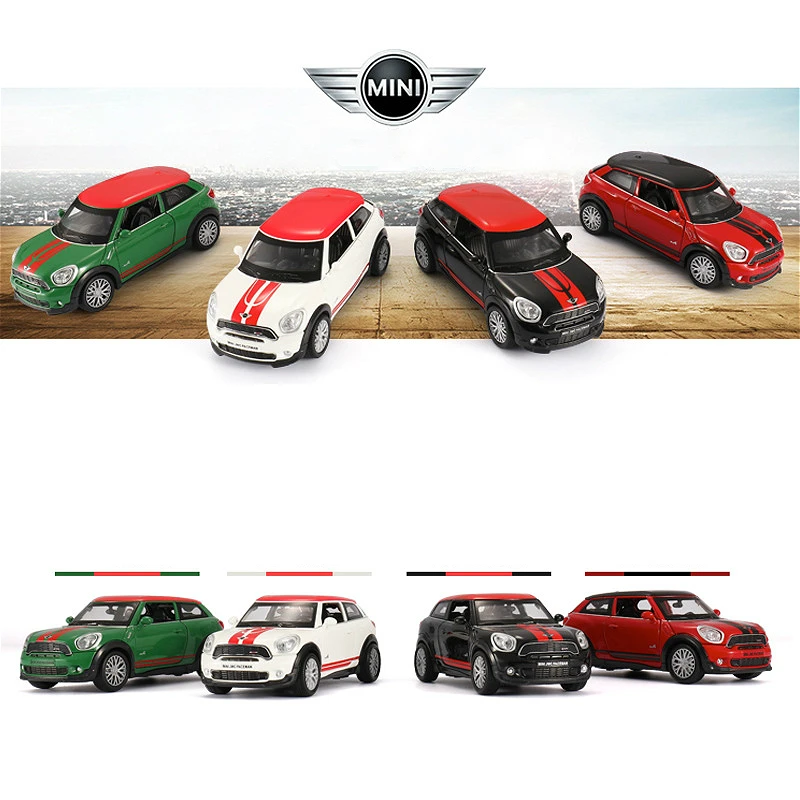 Литой автомобильный вентилятор, вы мини JCW PACEMAN моделирование, оригинальная Заводская модель автомобиля, детская игрушка, коллекция подарков, мебель