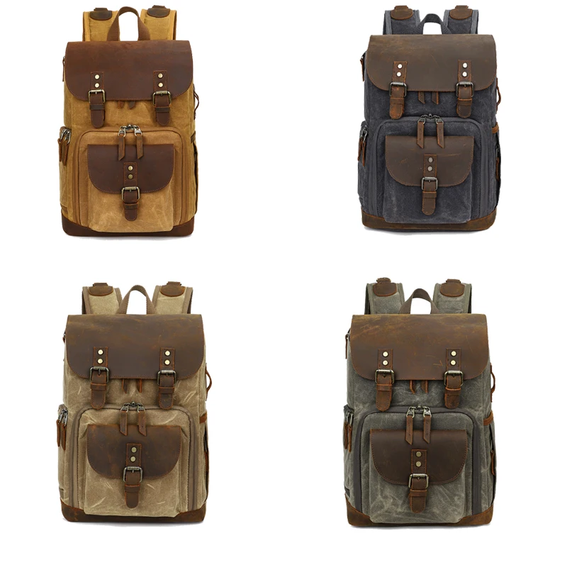Mochila para Câmera Bolsa de Lona Impermeável para Fotografia Resistente ao Desgaste Organizadora para Câmera Dslr Mais Nova - Image 6