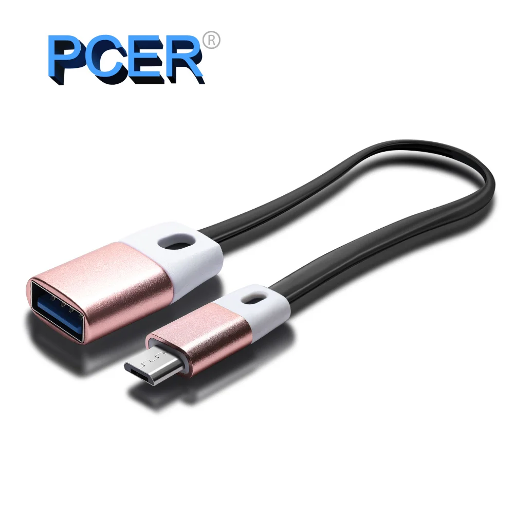 PCER Micro USB OTG Cable Adapter for Xiaomi Redmi Note 5 Micro USB Connector For Samsung S6 Tablet Android USB 2.0 OTG Adapter