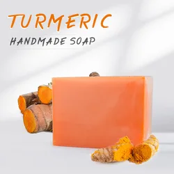 Turmeric Essential Oil Soap Cleansing and Glutathione Whitening Soap Skin Bleaching Soap Brighten Face