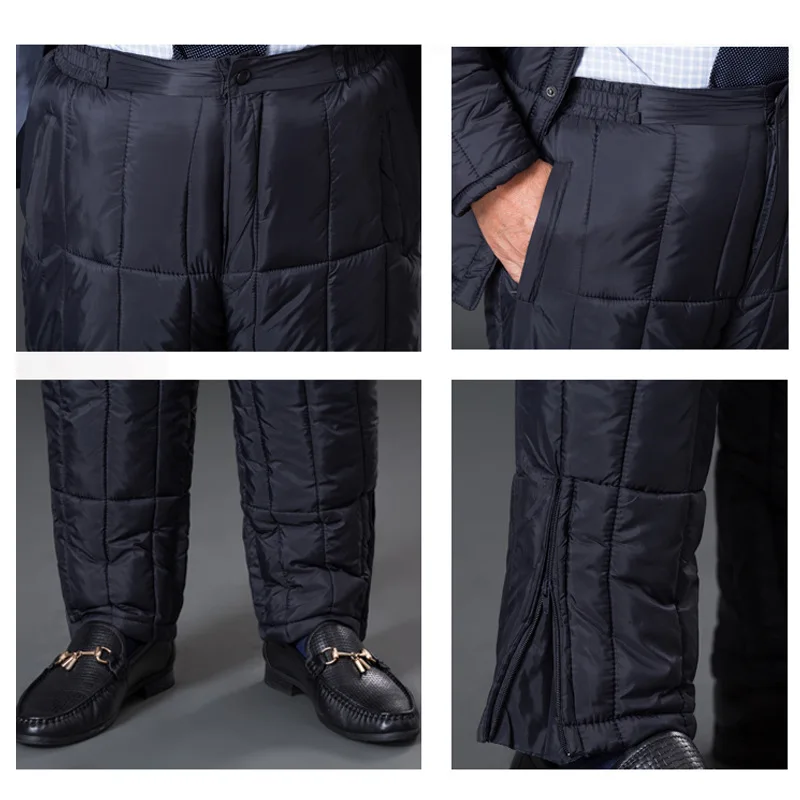 Middle Aged And Elderly People Casual Cotton-padded Jacket Daddy Clothes Warm Inner Wearing Old Man Winter Cotton-padded Clothes