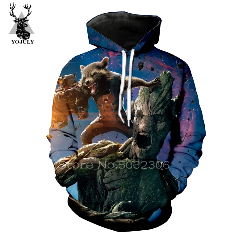 

Rocket Raccoon hoodies silk lil peep men's hoodie fall/winter sweatshirt hip hop 3D Harajuku sik fashion streetwear hoody A29