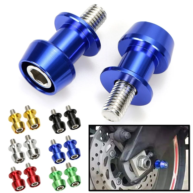 

2pcs 8/10mm Motorcycle Universal CNC Swingarm Swing Arm Spools Sliders Stand Screw Motorcycle Rear Lift Screws Accessories