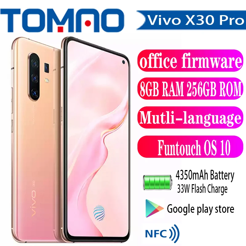 Смартфон Vivo X30 Pro 980 дюйма 4 задние камеры 4350 мАч 33 Вт|Смартфоны| |