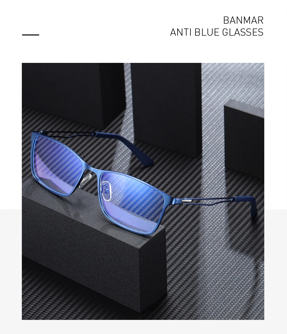 BANMAR, анти-синий светильник, очки, деловые, мужские очки, анти-синие, игровые компьютерные очки для женщин, A5927