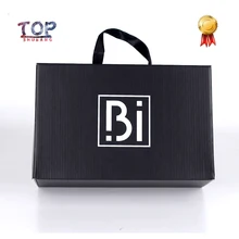 100 шт., Пользовательский логотип обувная упаковочная коробка из гофрированного картона Портативный парик из веревок/Обувная коробка, могут быть выполнены по индивидуальному заказу