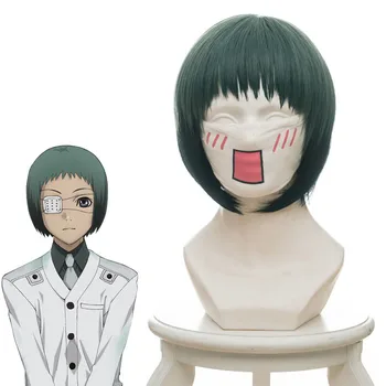 

Tokyo Ghouls Re June Through Lake Green Gradient Black Bob Cosplay Anime Wig