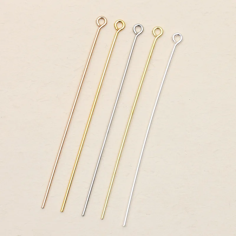 Eye Pins Jewelry Making Rhodium Copper Jewelry Marking Findings 40pcs/lot Copper Aliexpress