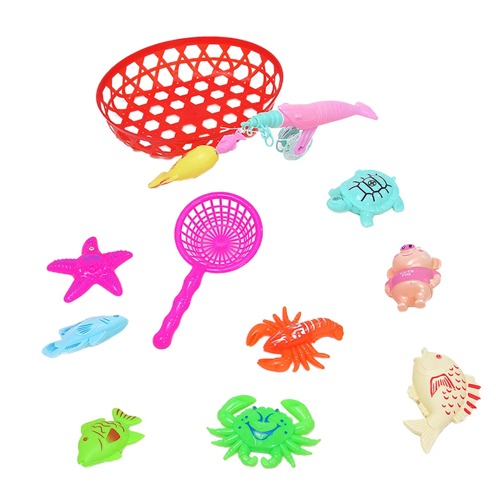  Fishing Game Kids Bath Water Pool Bathtub Floor Catching Fishes