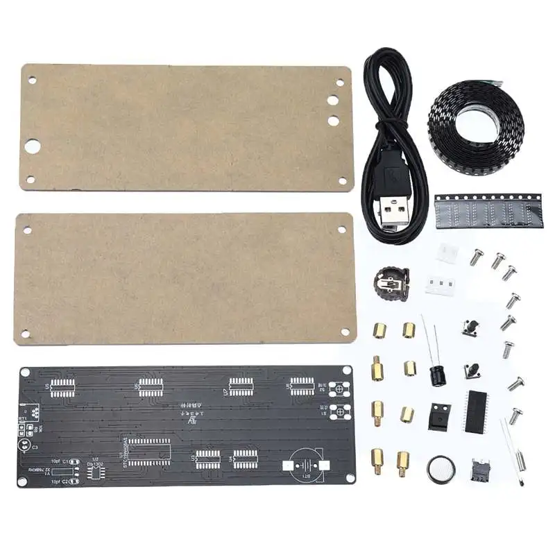 SMD светодиодный Dot Matrixs цифровые часы производственный комплект электронные DIY часы набор электронные производственные части аксессуар