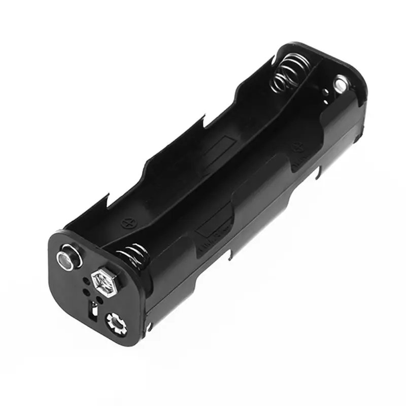 

Battery Box Long Strip 8x AA Case Holder 12V Double Side Back Storage 9V Button Container DIY Soldering Connecting