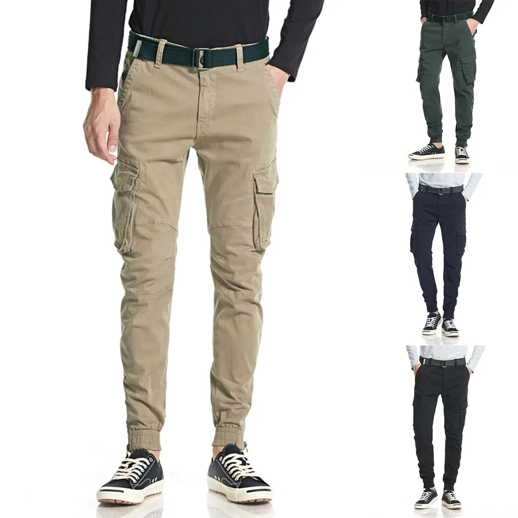 Pantalones Hombre, новые модные повседневные Прямые пляжные брюки с карманами для улицы, длинные брюки, Pantaloni Uomo, брюки, облегающие мужские брюки