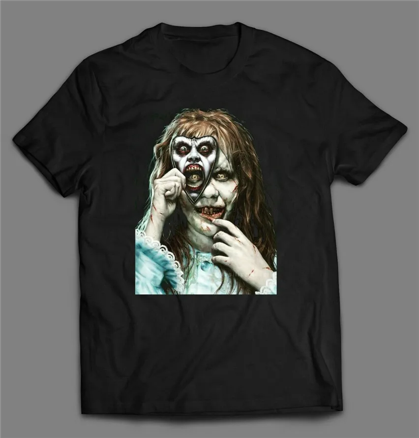 

CLASSIC 1970'S HORROR MOVIE EXORCIST ART MENS T-SHIRT MANY OPTIONS Fashion Classic Style