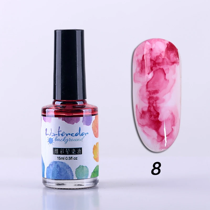 RBAN NAIL DIY акварельный лак для ногтей цветок гель Полупостоянный УФ лампа замачиваемый гель для ногтей Декор лак для нейл-арта маникюрный салон - Цвет: M35842